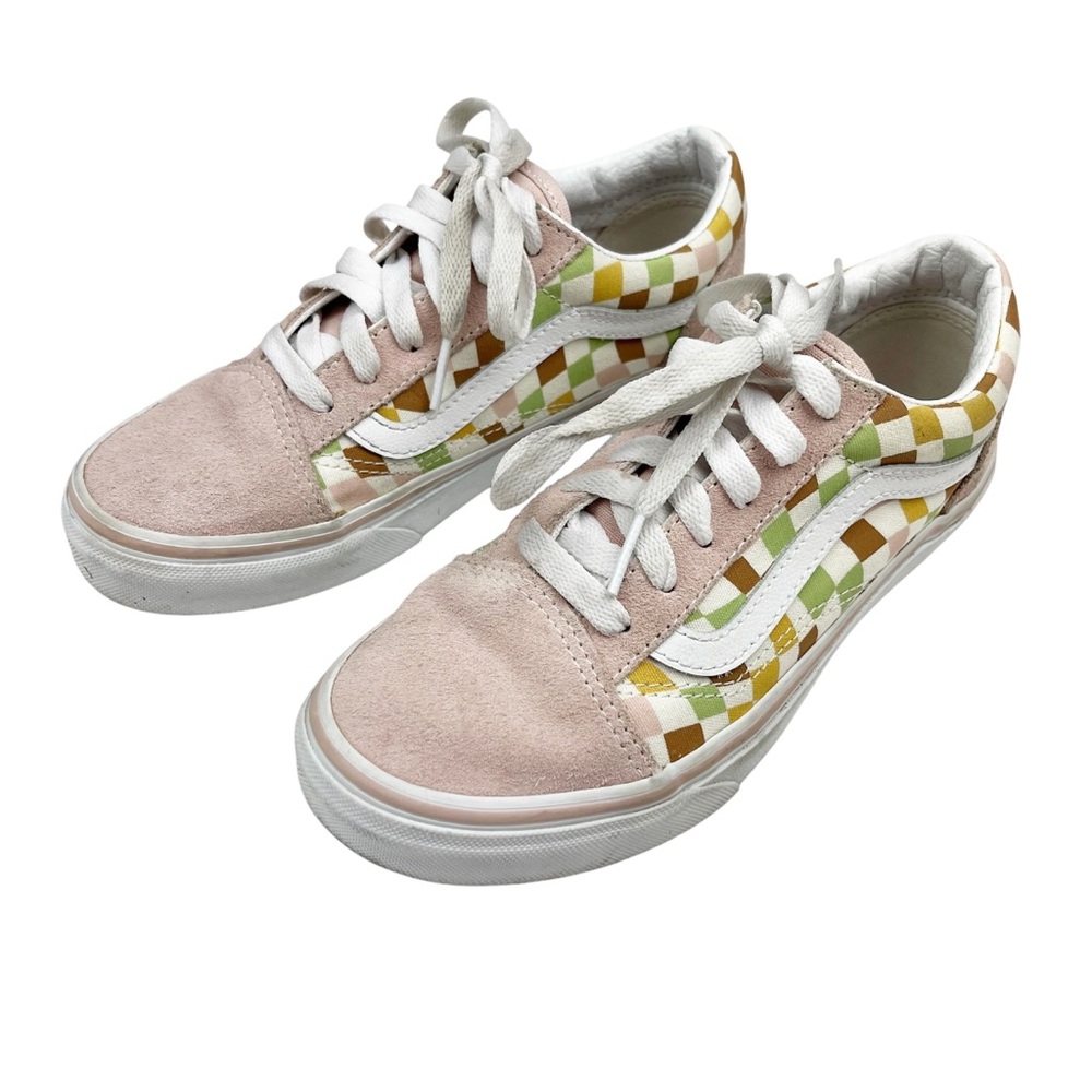 Vans Old Skool Wavy Check Sneakers Size 3